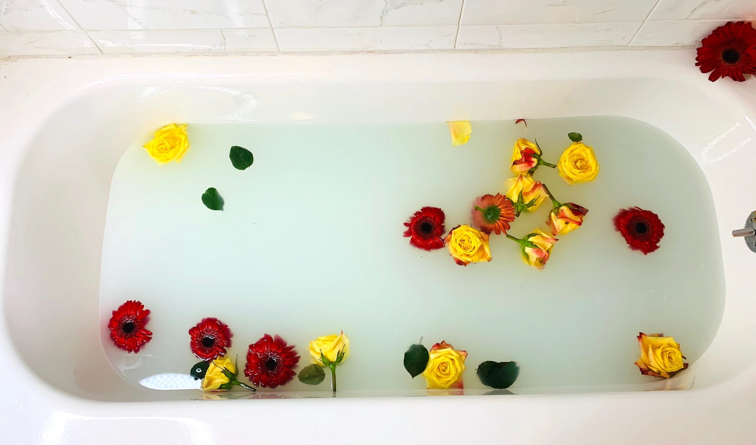 Milk Bath + Rose Petals